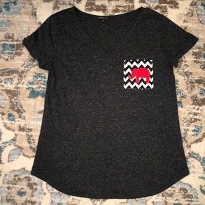 Grey, pocket designed t-shirt